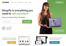 Shopify，一枚简洁清新的国外电子商务平台网站