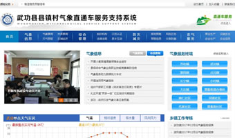 武功县镇村气象直通车服务支持系统